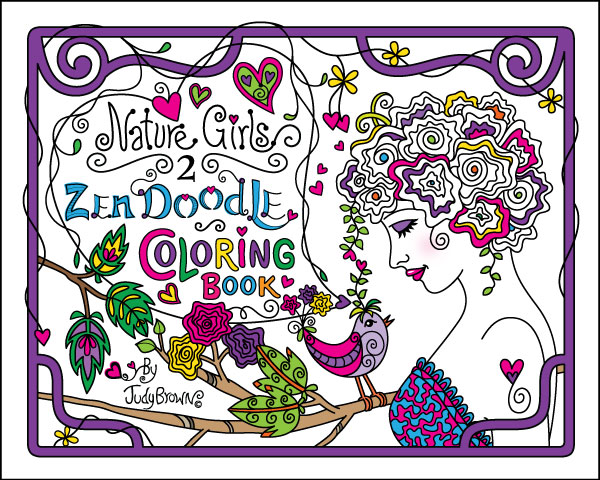 Nature Girls 2 Coloring Book